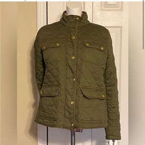 EUC Frosty Olive Quilted Field Jacket - Women SZ L